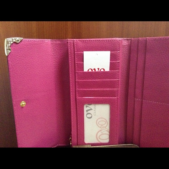 Black faux leather long wallet - Picture 3 of 5